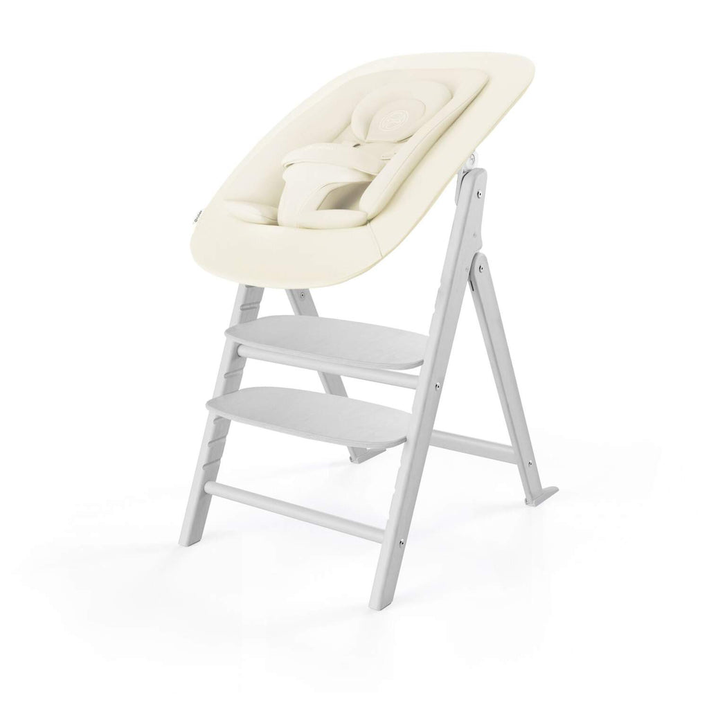 Scaun de Masa Cybex Click Fold 4-in-1 Set Premium cu Gold Bouncer, All Natural Light - Produs Expus in Showroom