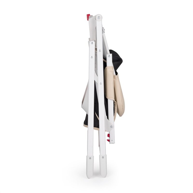 Scaun de masa, Feedo, Bite, Pliabil, Pana la 15 kg, Aspect elegant, Suport de picioare ajustabil, Cu tavita detasabila, 6- 36 luni, Conform cu EN14988-2:2006+A1:2012, Pastel Beige