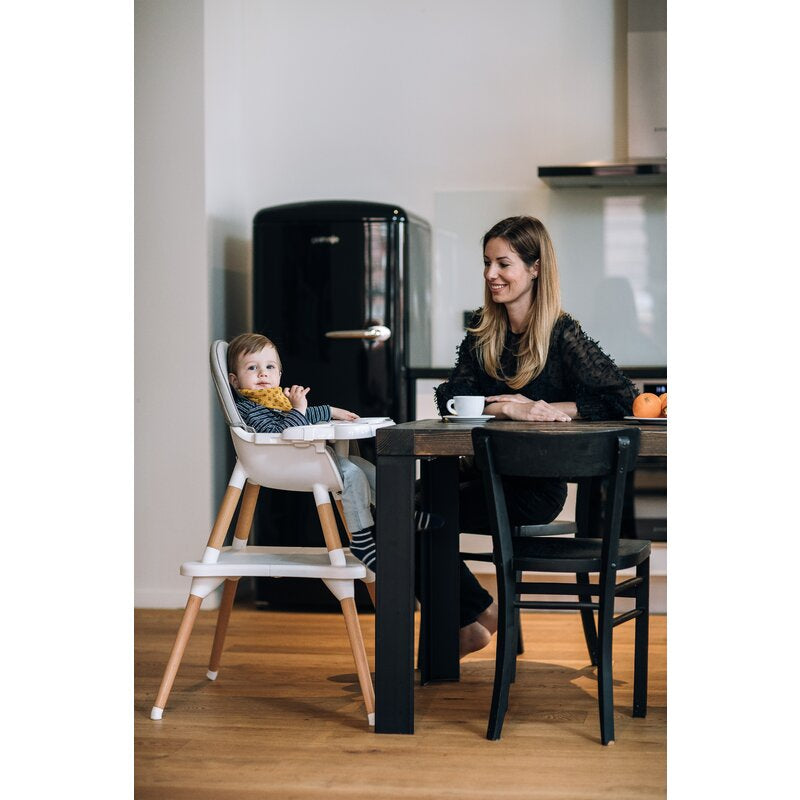 Scaun de masa, FreeON, Eos, 3 in 1, Multifunctional, Cu tavita reglabila si detasabila, Conform cu standardul european de securitate EN 14988:2017+A1:2020, Grey