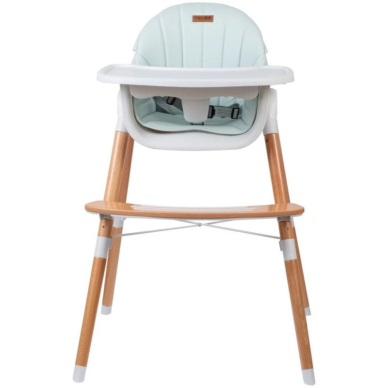 Scaun de masa, FreeON, Tin, 2 in 1 reglabil, Cu tavita si husa detasabile, Suport pentru picioare reglabil, Conform cu standardul european de securitate EN 14988:2017+A1:2020, Light Green