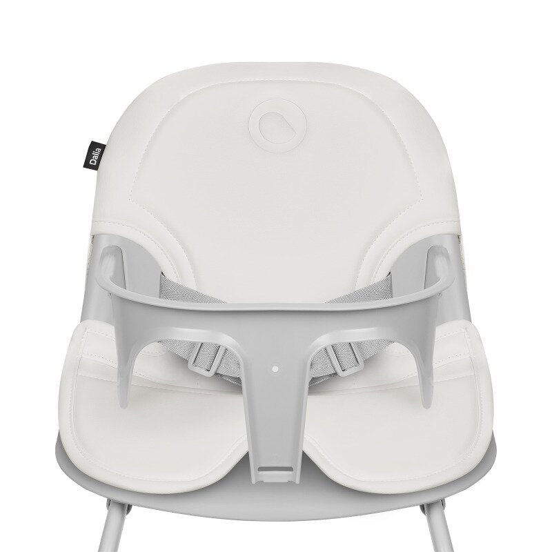 Scaun de masa, Lionelo, Dalia, 2 in 1, Transformabil, Cu 2 suporturi pentru picioare, Cu tavita detasabila, Sustine 60 kg, 6 luni+, Conform cu EN14988, Gri Stone