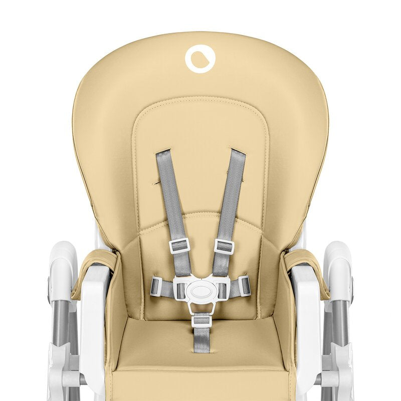 Scaun de masa, Lionelo, Linn Plus, Reglabil, 6 Pozitii pe inaltime, Spatar reglabil in 3 pozitii, Din metal, Conform cu standardul europeane de securitate EN14988, Bej