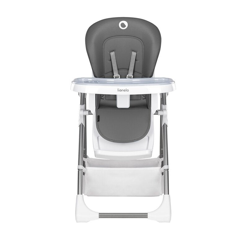 Scaun de masa, Lionelo, Linn Plus, Reglabil, 6 Pozitii pe inaltime, Spatar reglabil in 3 pozitii, Din metal, Conform cu standardul europeane de securitate EN14988, Gri