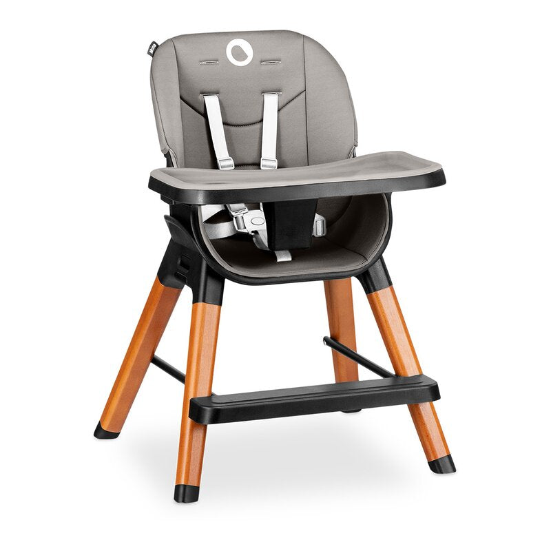 Scaun de masa, Lionelo, Mona, 4 in 1, Transformabil, Reglabil in inaltime in 3 pozitii, Conform cu standardele europene de securitate EN14988, EN16120, Black Onyx