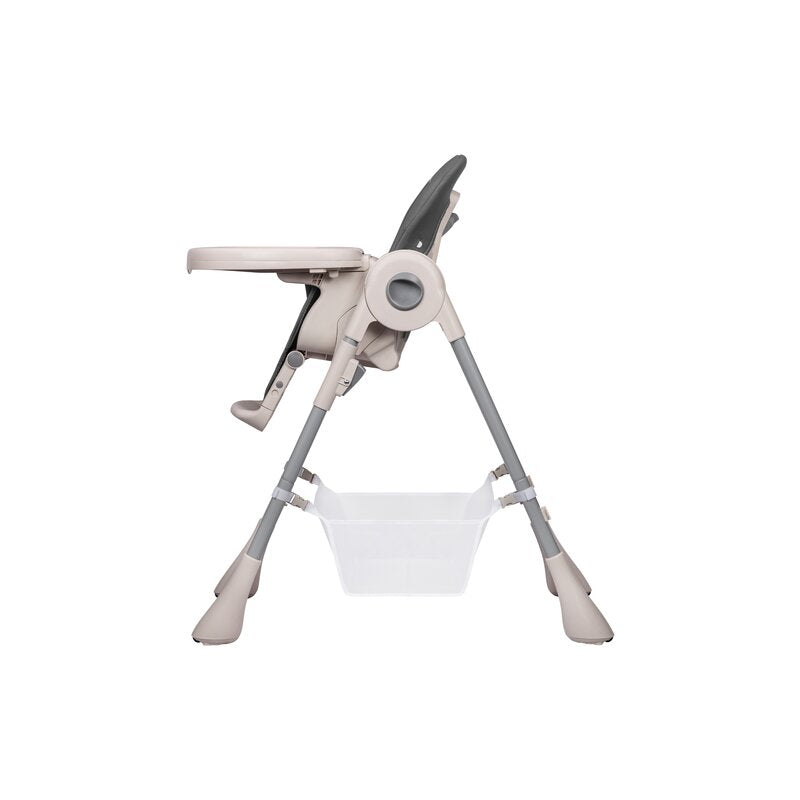 Scaun de masa, Lionelo, Zanna, Reglabil, 4 Pozitii pe inaltime, Spatar reglabil in 3 pozitii, Pliabil, din Metal, Conform cu standardul european de securitate EN14988, Gri