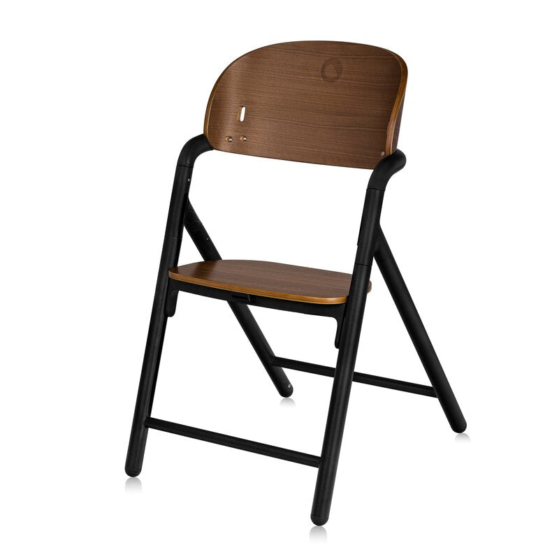 Scaun de masa multifunctional Celia, Lionelo, Din lemn de fag, 6 luni- adult, Reglabil pe inaltime, Husa impermeabila, Tavita silicon, Suport de picioare reglabil, Greutate maxima 90 Kg, Negru