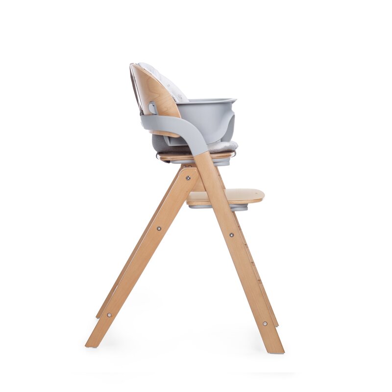 Scaun de masa multifunctional pliabil, Jane, Forest, De la 6 luni la adult, Din lemn fag, Greutate maxima 100 Kg, Mist