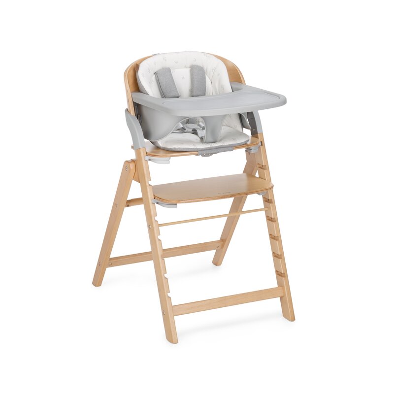 Scaun de masa multifunctional pliabil, Jane, Forest, De la 6 luni la adult, Din lemn fag, Greutate maxima 100 Kg