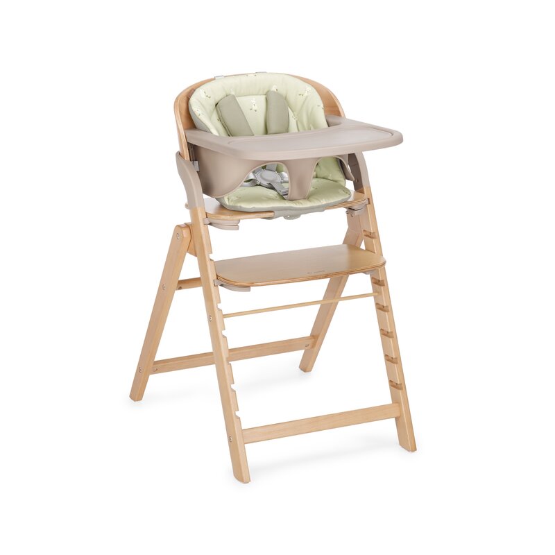 Scaun de masa multifunctional pliabil, Jane, Forest, De la 6 luni la adult, Din lemn fag, Greutate maxima 100 Kg