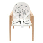 Scaun de masa New Baby Jerry, Natur – vedere frontală a scaunului jos