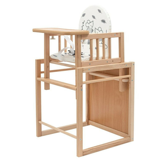 Scaun de Masă New Baby Jerry 2-în-1 Transformabil | Lemn Masiv