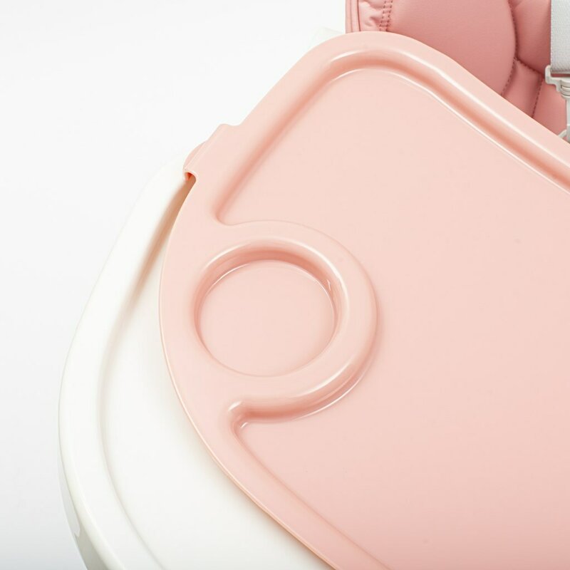 Scaun de Masa New Baby Muka Reglabil Pliabil 6-36 Luni Dusty Pink