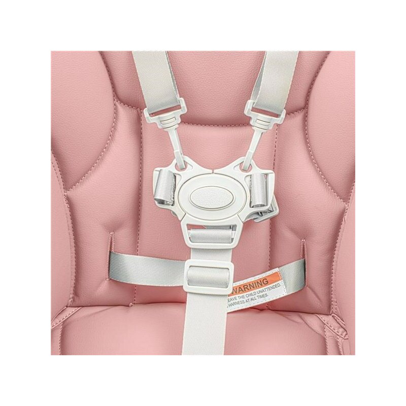 Scaun de masa New Baby Muka, Roz prafuit – detaliu al hamului și cataramei