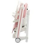 Scaun de masa New Baby Muka, Roz prafuit – scaunul pliat