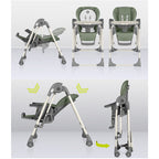 Scaun de masa si balansoar Lionelo Laurice 2 in 1, Verde