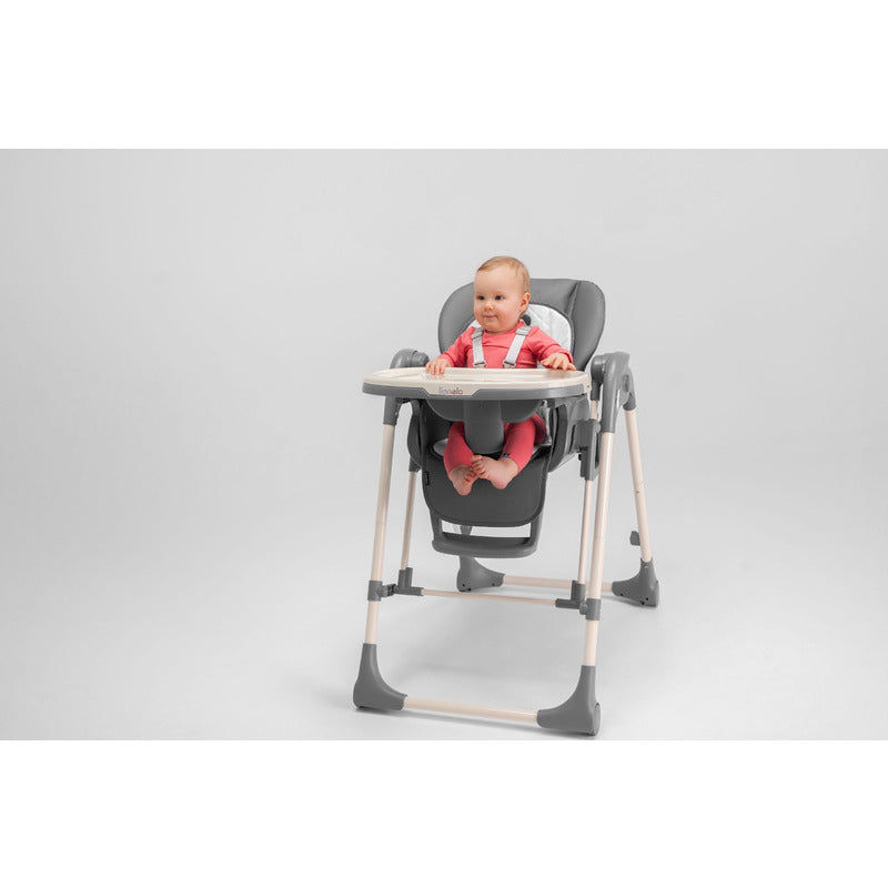 Scaun de masa si balansoar, Lionelo, Laurice, 2 in 1, Transformabil, Multifunctional, Inaltime si spatar reglabile, Cu melodii de leagan, 0 luni+, Conform cu standardele europene de securitate EN 14988, EN 16120, Verde