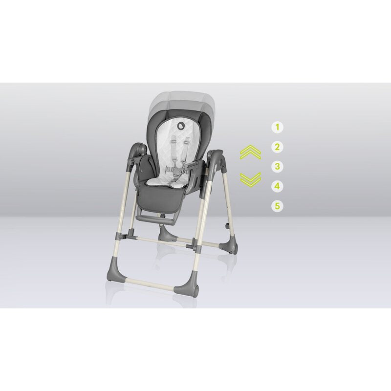 Scaun de masa si balansoar Lionelo Laurice 2 in 1, Verde