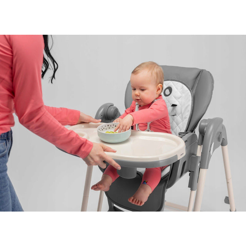 Scaun de masa si balansoar, Lionelo, Laurice, 2 in 1, Transformabil, Multifunctional, Inaltime si spatar reglabile, Cu melodii de leagan, 0 luni+, Conform cu standardele europene de securitate EN 14988, EN 16120, Verde