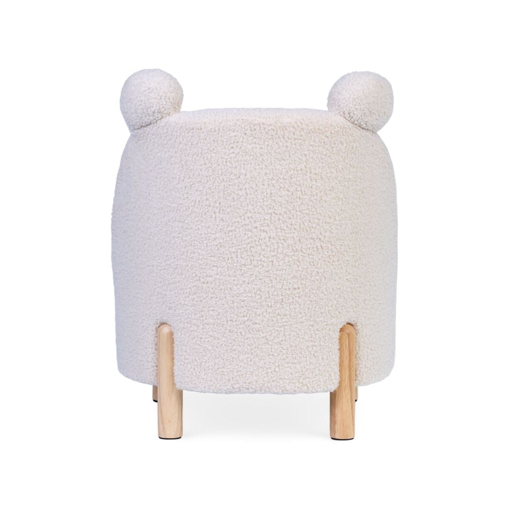 Fotoliu Copii Childhome Teddy Offwhite din Lemn Mesteacan 18 luni+