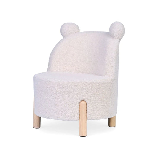 Fotoliu Copii Childhome Teddy Offwhite din Lemn Mesteacan 18 luni+