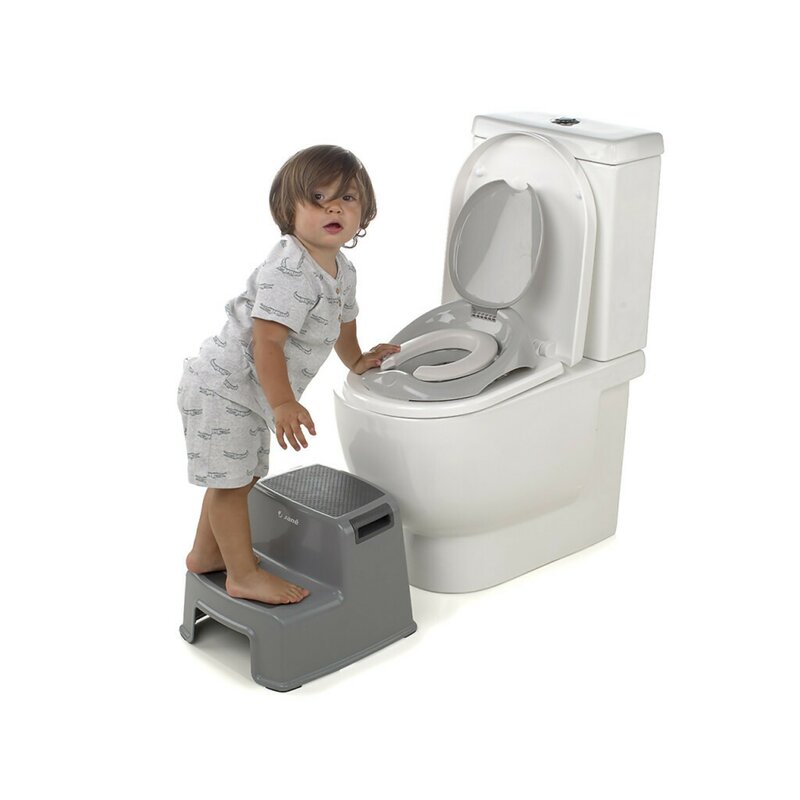 Scaunel Inaltator, Jane, Pentru WC, In Doua Trepte, Suprafata antiderapanta, 3 ani +, Dim Grey