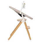 Set 4 in 1 balansoar si scaun de masa Lionelo Celia, Alb/Natural - imagine 9