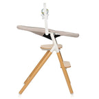 Set 4 in 1 balansoar si scaun de masa Lionelo Celia, Alb/Natural - imagine 8