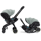 Scoică Auto Cărucior Doona X i-Size Dusty Sage 2 în 1 - Transformare Rapidă