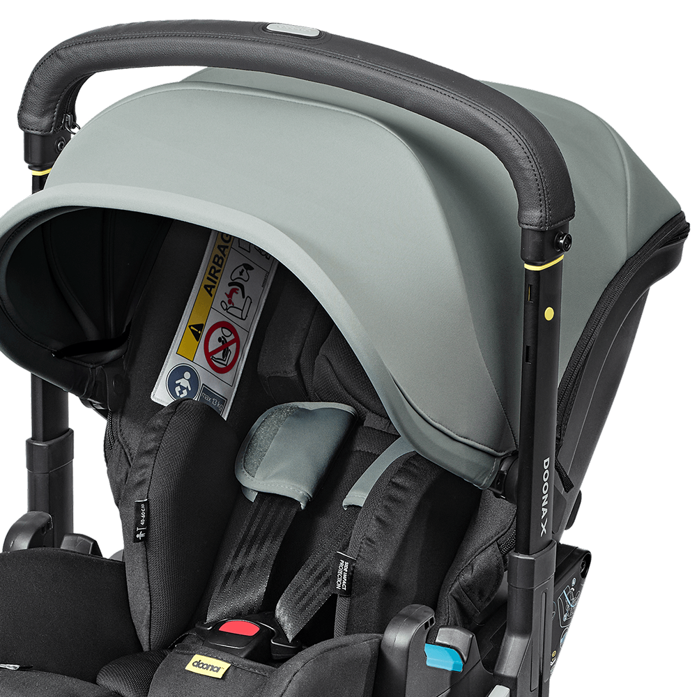 Scoică Auto Cărucior Doona X i-Size Dusty Sage 2 în 1 - Transformare Rapidă