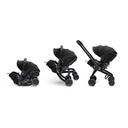 Scoică Auto Cărucior Doona X i-Size Nitro Black 2 în 1 - Transformare Rapidă