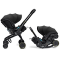 Scoică Auto Cărucior Doona X i-Size Nitro Black 2 în 1 - Transformare Rapidă