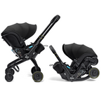 Scoică Auto Cărucior Doona X i-Size Nitro Black 2 în 1 - Transformare Rapidă