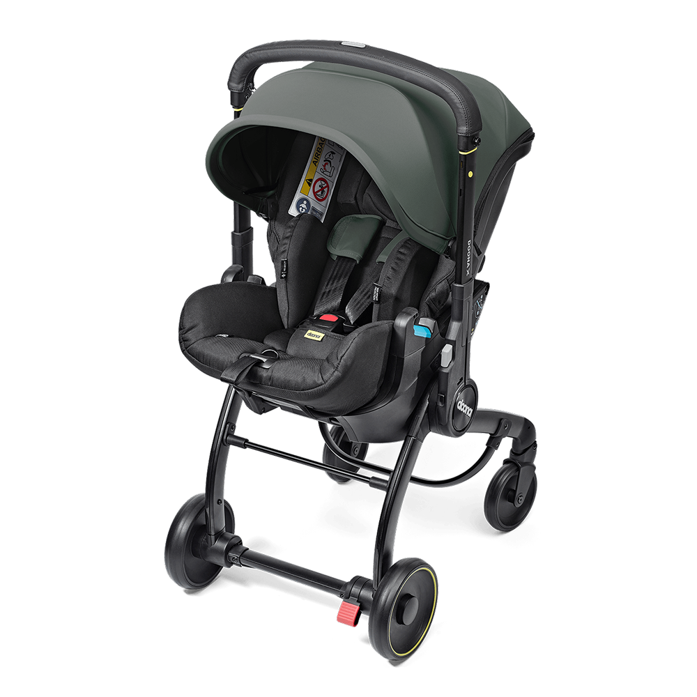 Scoică Auto Cărucior Doona X i-Size Slate Green 2 în 1 - Transformare Rapidă