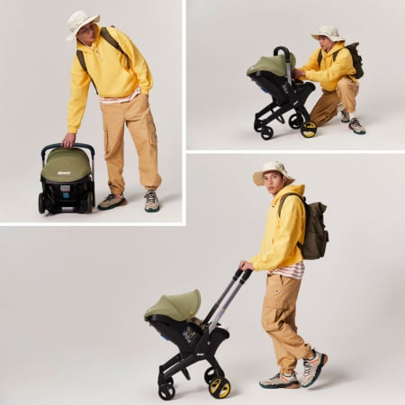 Scoica auto Doona i i-Size Desert Green 2 in 1