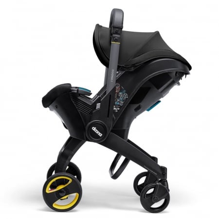 Scoica auto Doona i i-Size Nitro Black 2 in 1 transformabila in carucior