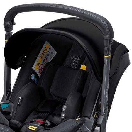 Scoica auto Doona i i-Size Nitro Black 2 in 1 transformabila in carucior