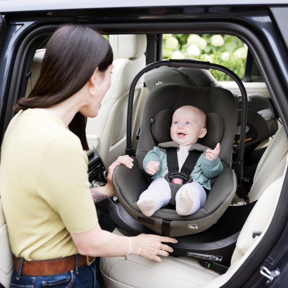 Joie - Scoica auto inclinabila i-Size i-Level Pro Signature Evergreen, 40-87 cm, testata ADAC si certificata R129