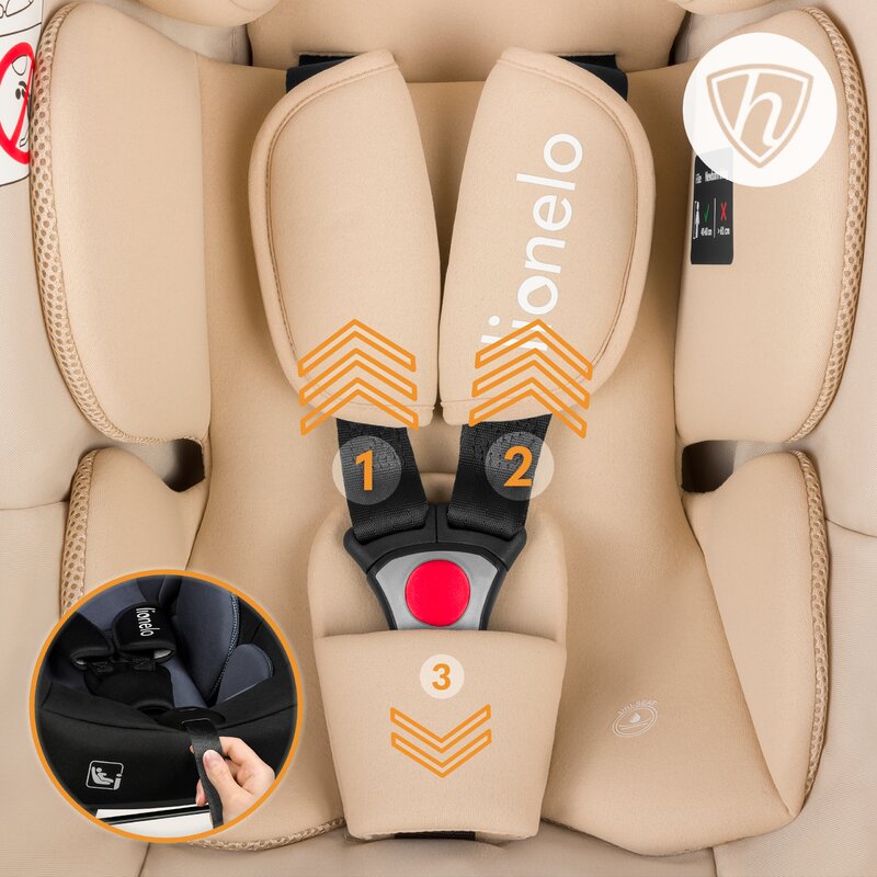 Scoica auto Lionelo Astrid i-Size Bej