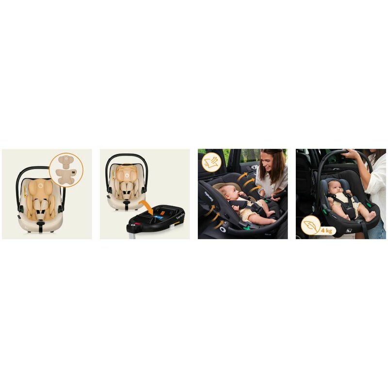 Scoica auto Lionelo Astrid i-Size Bej