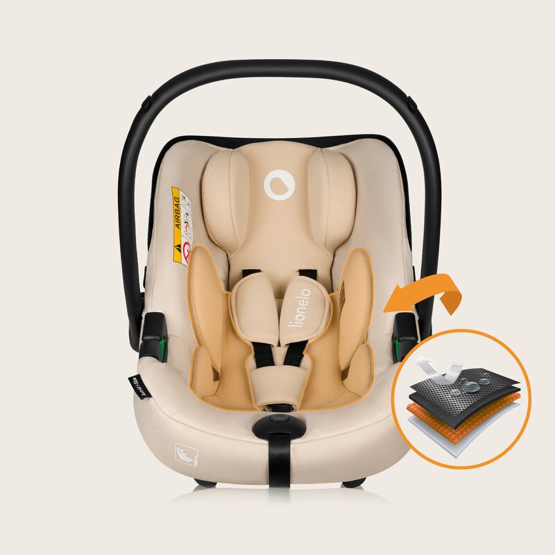 Scoica auto Lionelo Astrid i-Size Bej