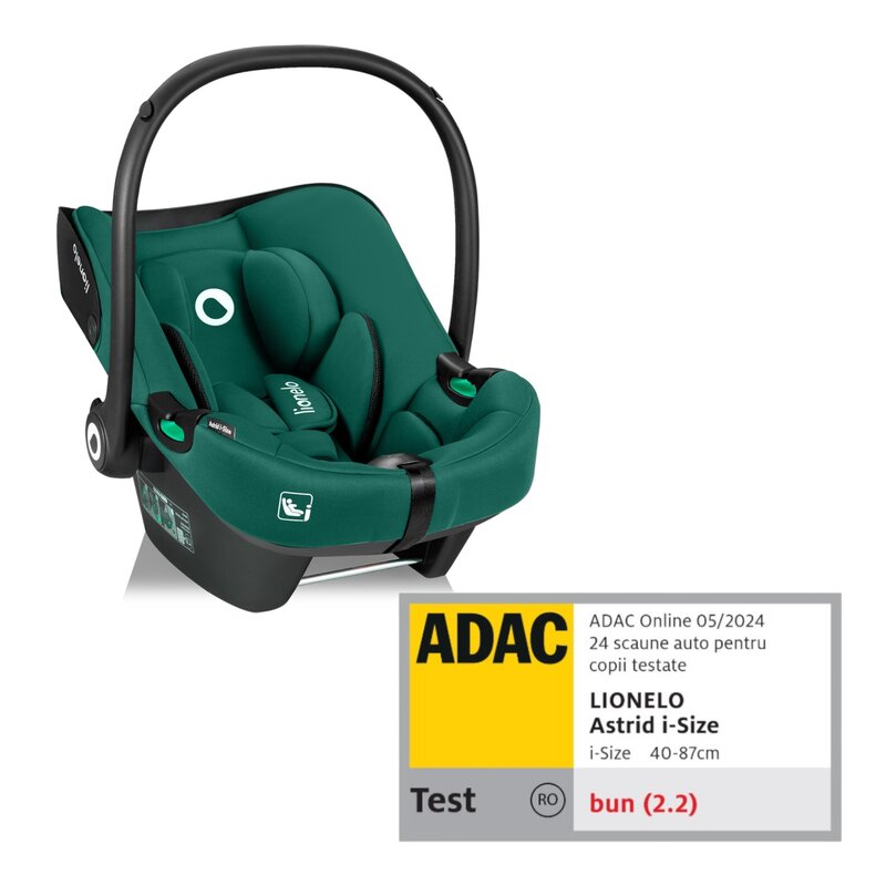 Scoica auto Lionelo Astrid i-Size Verde