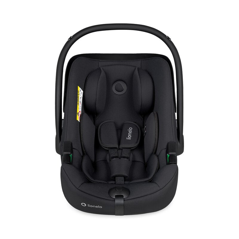 Scoica auto, Lionelo, i-Size Astrid, 0-13 Kg, 40-87 cm, Cu salteluta, Testat ADAC, Conform cu standardul european de securitate R129, Negru Onyx