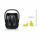 Scoica auto Lionelo Astrid i-Size cu baza ISOFIX Negru/Gri