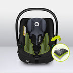 Scoica auto Lionelo Astrid i-Size cu baza ISOFIX Negru/Gri
