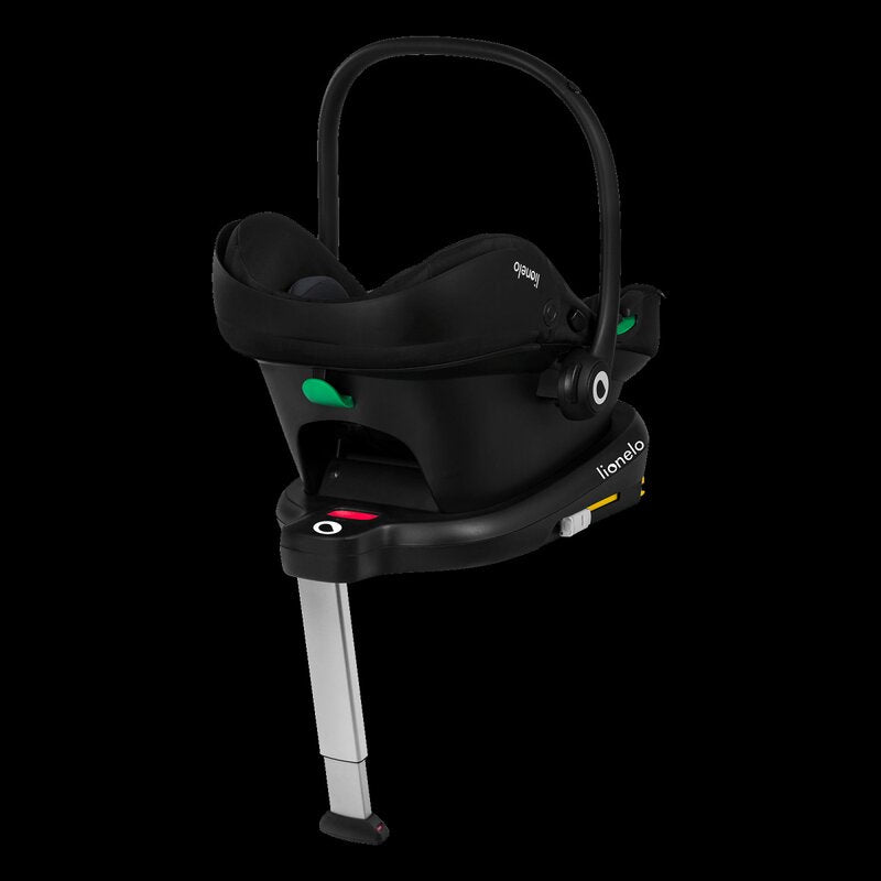 Scoica auto, Lionelo, i-Size Astrid, Include baza Isofix, 0-13 Kg, 40-87 cm, Cu maner si capotina reglabile, Cu protectie laterala avansata, Salteluta confortabila, Testat ADAC, Conform cu R129, Verde