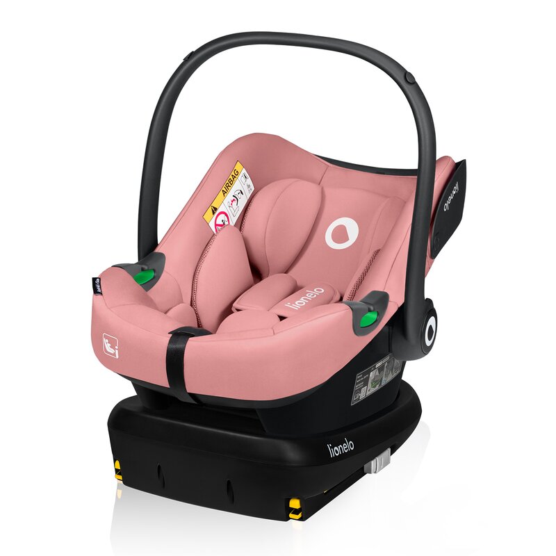 Scoica auto Lionelo Astrid i-Size cu baza ISOFIX Roz