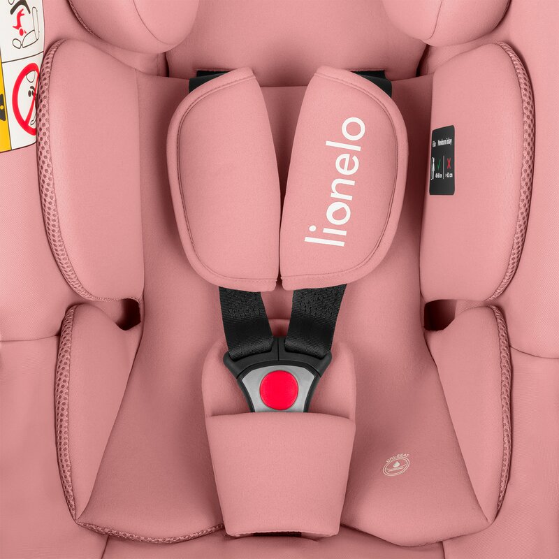 Scoica auto Lionelo Astrid i-Size cu baza ISOFIX Roz