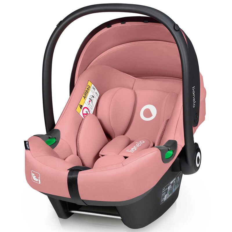 Scoica auto Lionelo Astrid i-Size cu baza ISOFIX Roz