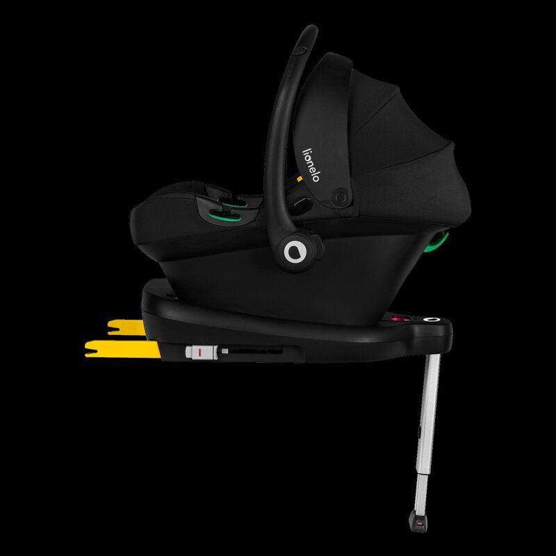 Scoica auto, Lionelo, i-Size Astrid, Include baza Isofix, 0-13 Kg, 40-87 cm, Cu maner si capotina reglabile, Cu protectie laterala avansata, Salteluta confortabila, Testat ADAC, Conform cu R129, Verde