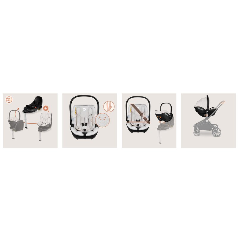Scoica auto, Lionelo, Moxie, i-Size, 40-87 cm, Tetiera reglabila, intarita cu spuma de memorie, Carcasa ventilata, Din bambus, Protectie avansata, Conform cu R129, Mov